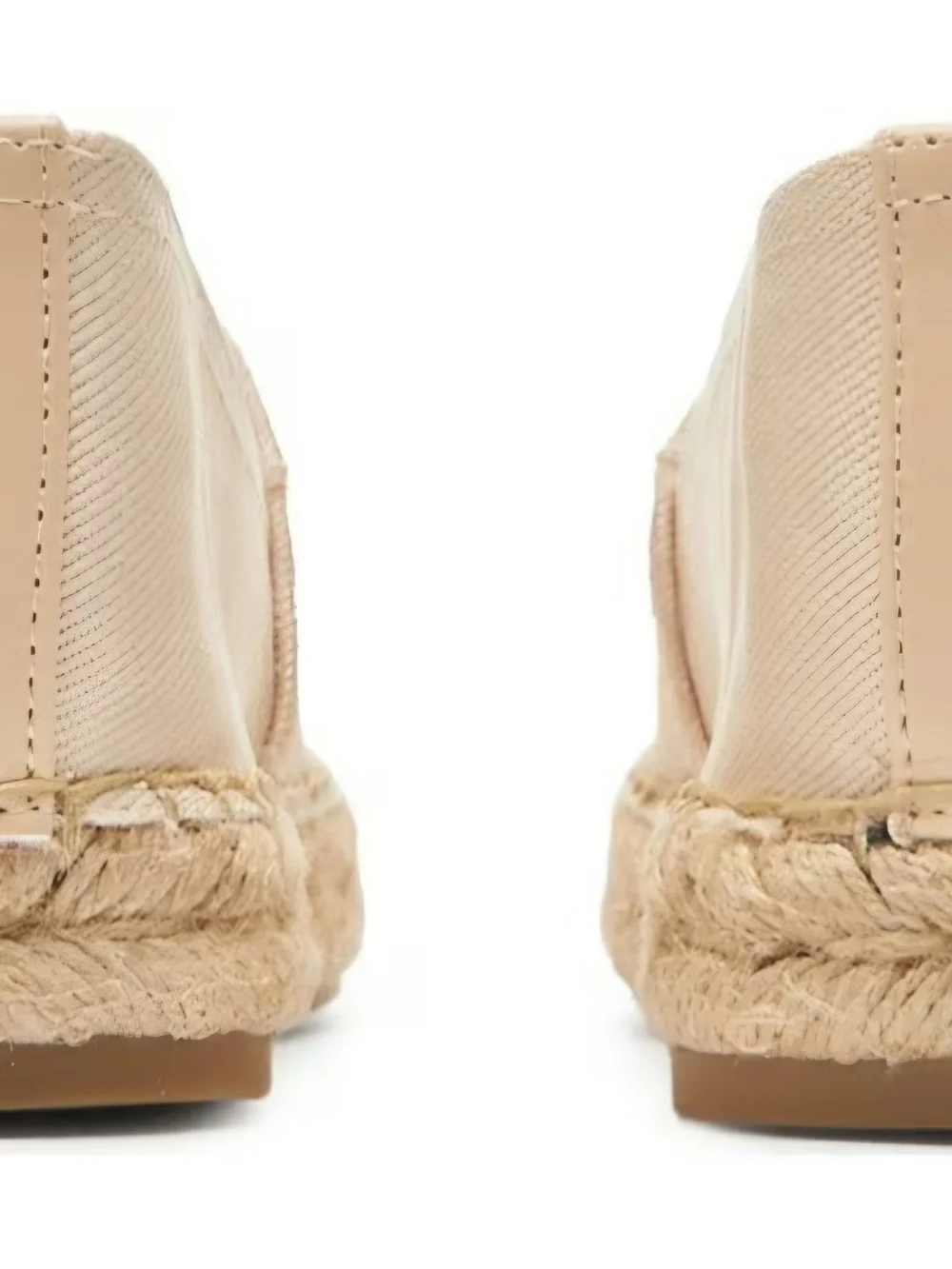 Tommy Hilfiger Cream Canvas Espadrille Flats,Size 8